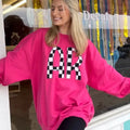 AR Arkansas Checkered Print Black White State Fit - Adult & Kids T-Shirts, Sweatshirts & Hoodies apparel design preview 1