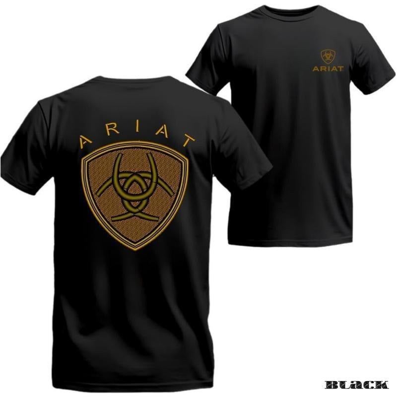 ARIAT Gold Badge Emblem Celebrating Western Bold - Adult & Kids T-Shirts, Sweatshirts & Hoodies apparel design preview 1