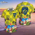 ASM Clermont Auvergne Tropical Hawaiian And Shorts - Adult & Kids T-Shirts, Sweatshirts & Hoodies apparel design preview 1