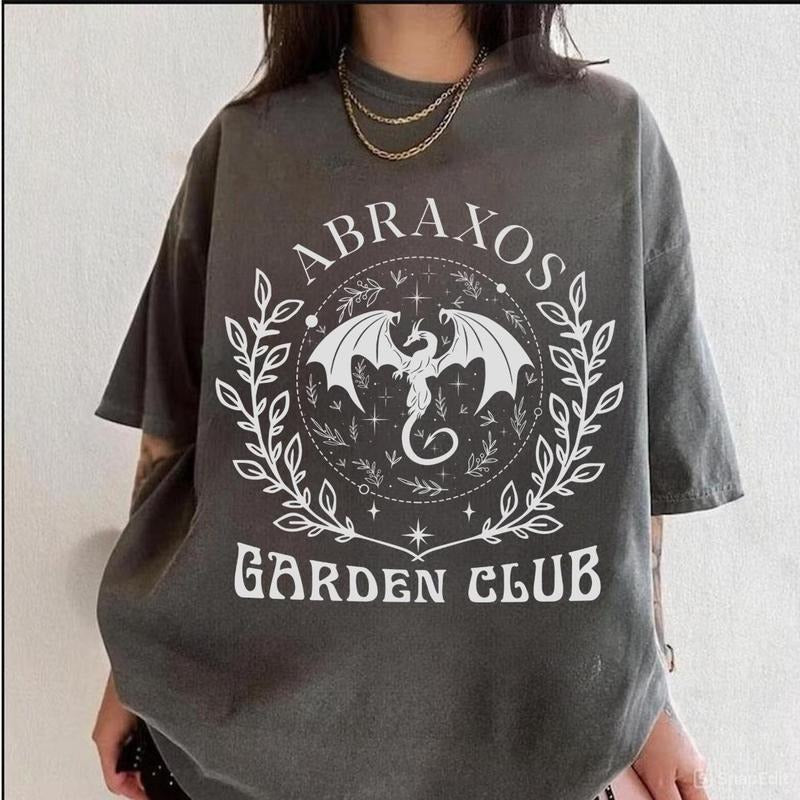 Abraxos Garden Club Fantasy Dragon Bookish Throne - Adult & Kids T-Shirts, Sweatshirts & Hoodies apparel design preview 1