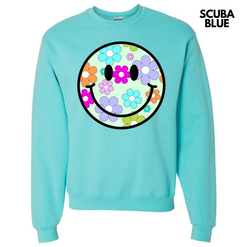 Adorable Floral Happy Face 'NLB' - Adult & Kids T-Shirts, Sweatshirts & Hoodies apparel design preview 1