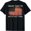 Humor Hawk Tuah 24 Spit That Thang Tush USA Flag - Adult & Kids T-Shirts, Sweatshirts & Hoodies apparel design preview 1