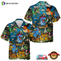 Adventure T-Rex Pirate Dinosaur Hawaiian - Adult & Kids T-Shirts, Sweatshirts & Hoodies apparel design preview 1