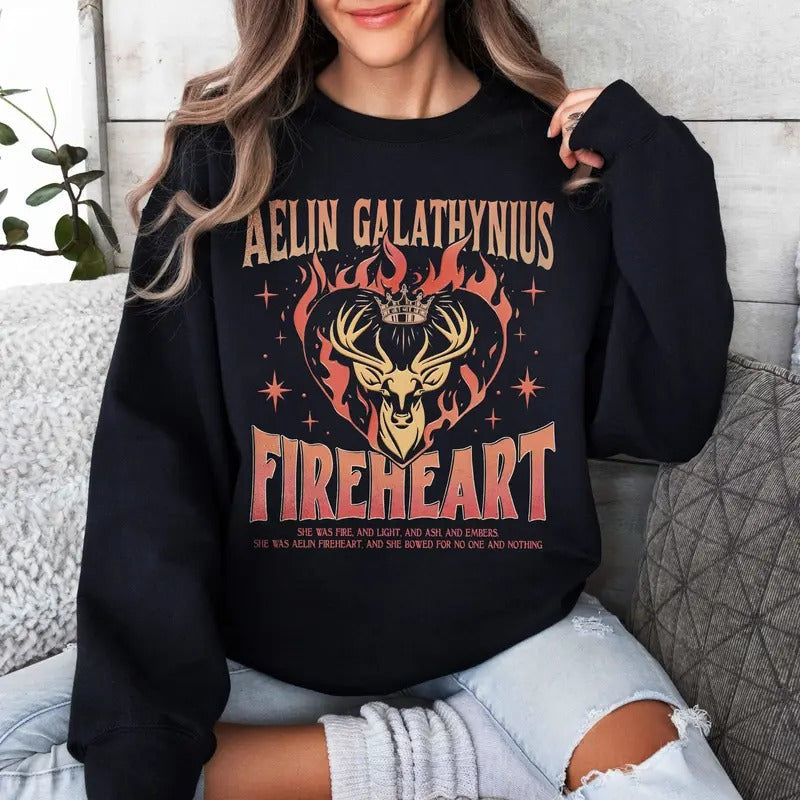 Aelin Galathynius Fireheart Kingsflame Thirteen - Adult & Kids T-Shirts, Sweatshirts & Hoodies apparel design preview 1