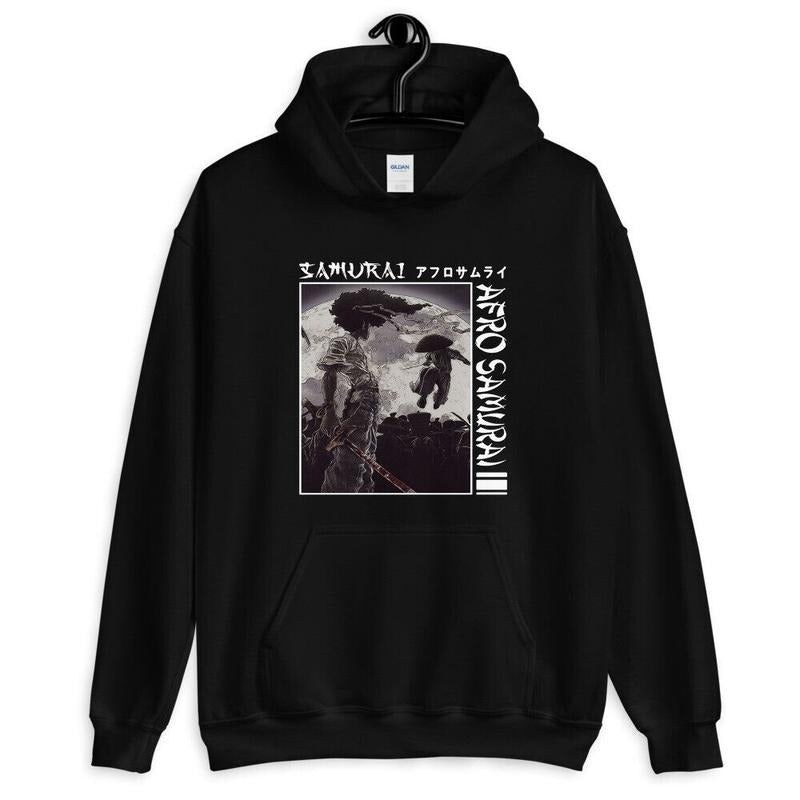 Afro Samurai Under Sun Japanese Manga Otaku Sword - Adult & Kids T-Shirts, Sweatshirts & Hoodies apparel design preview 1