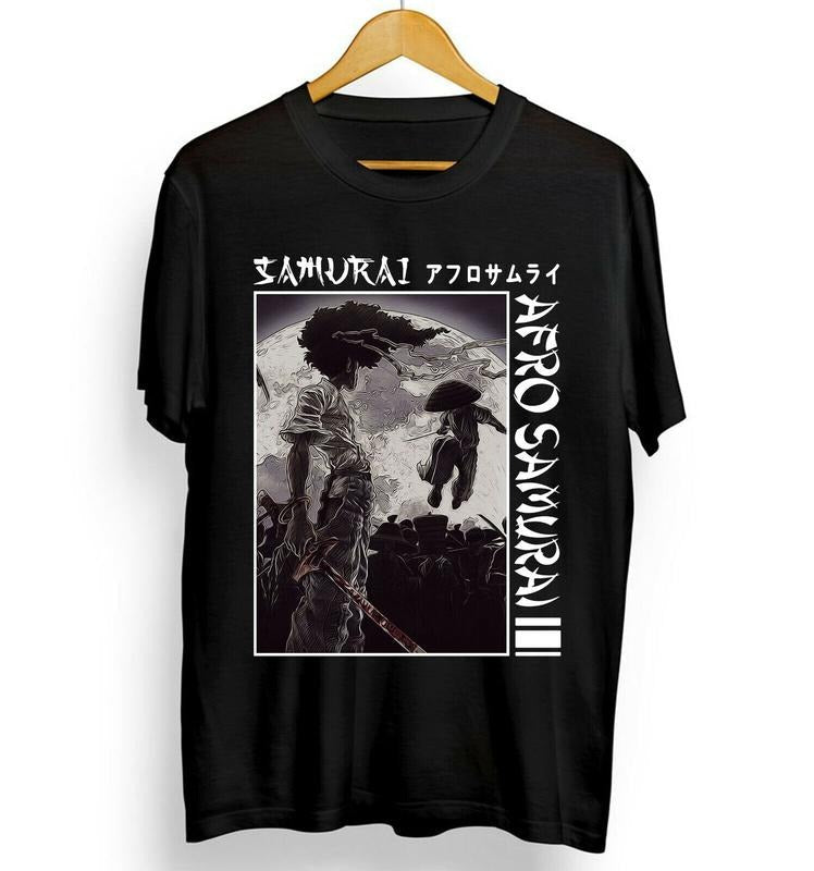 Afro Samurai Under Sun Japanese Best Manga Otaku - Adult & Kids T-Shirts, Sweatshirts & Hoodies apparel design preview 1