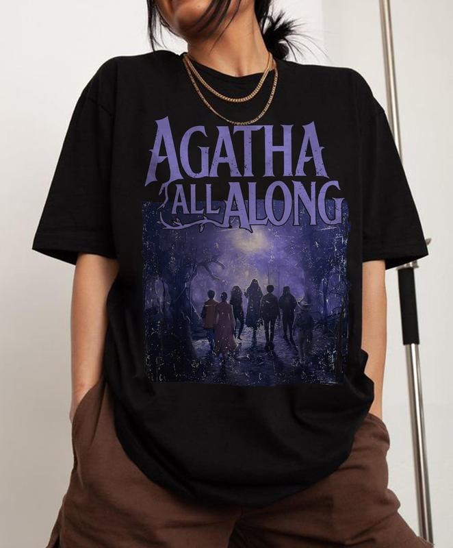 Agatha Harkness Vintage All Along Show Wandavision - Adult & Kids T-Shirts, Sweatshirts & Hoodies apparel design preview 1