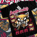 Aggretsuko Aggressive Retsuko Kawaii Waifu Girl Anime - Adult & Kids T-Shirts, Sweatshirts & Hoodies apparel design preview 1