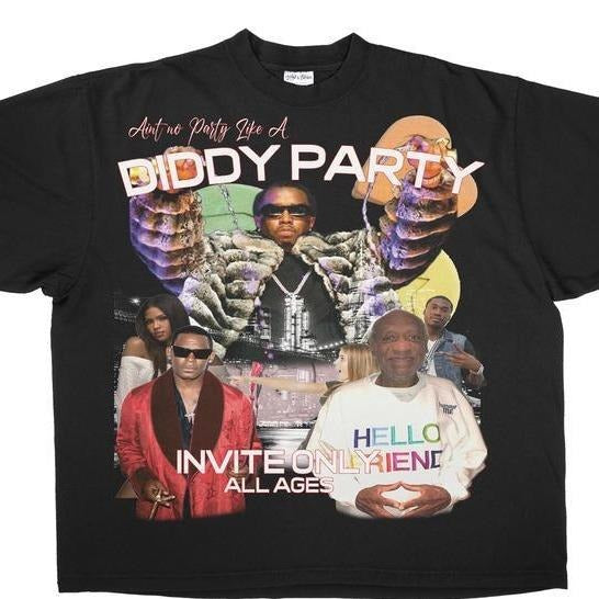 Aint No Party Like Diddy Retro Vintage Y2k - Adult & Kids T-Shirts, Sweatshirts & Hoodies apparel design preview 1