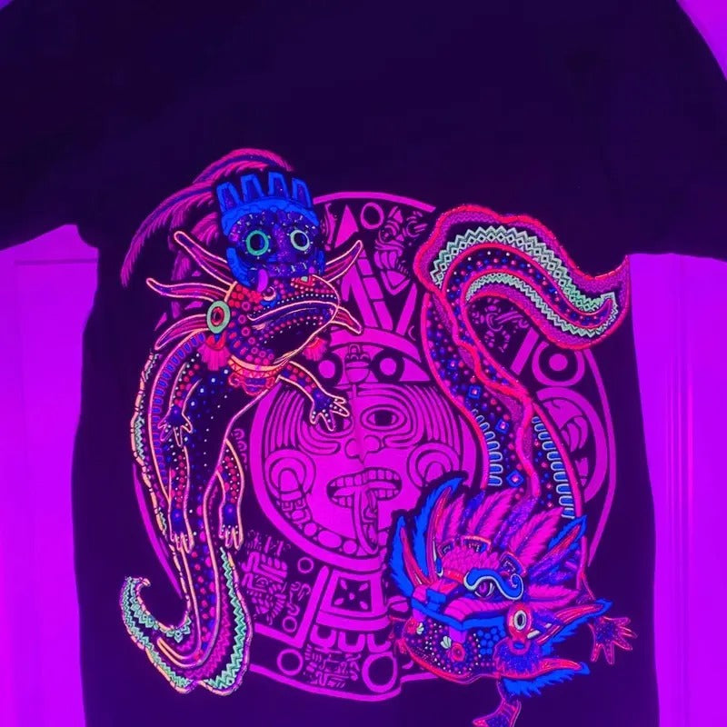 Ajolote Calendario Cotton - Adult & Kids T-Shirts, Sweatshirts & Hoodies apparel design preview 1