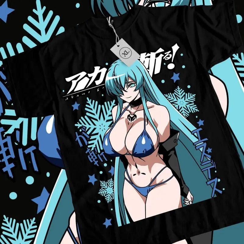 Akame Ga Kill Anime Esdeath Waifu Manga Lover - Adult & Kids T-Shirts, Sweatshirts & Hoodies apparel design preview 1