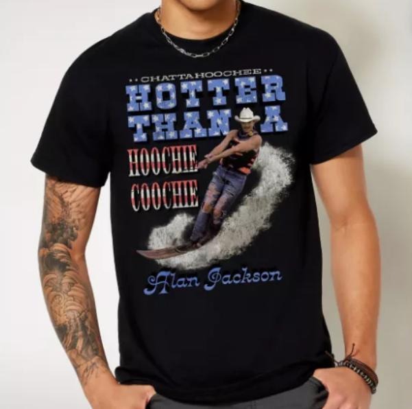 Alan Jackson Chattahoochee Fan Him Her Short Sleeve - Adult & Kids T-Shirts, Sweatshirts & Hoodies apparel design preview 1