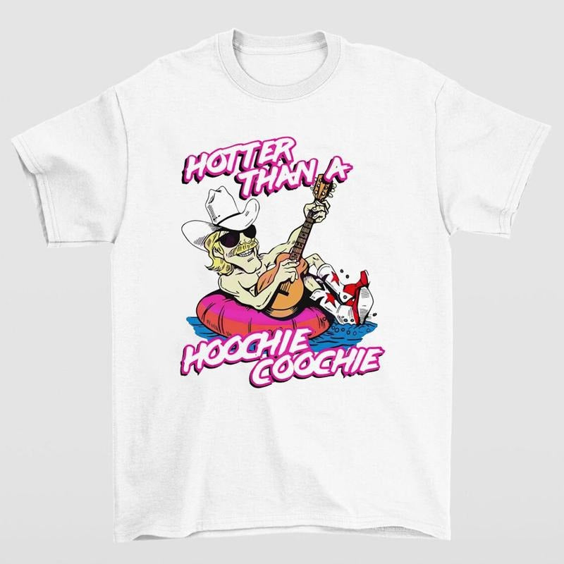 Alan Jackson Hotter Than Hoochie Coochie Cartoon Fun - Adult & Kids T-Shirts, Sweatshirts & Hoodies apparel design preview 1