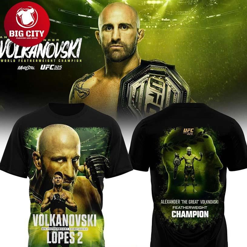 Alexander Volkanovski UFC 325 Featherweight Champion - Adult & Kids T-Shirts, Sweatshirts & Hoodies apparel design preview 1