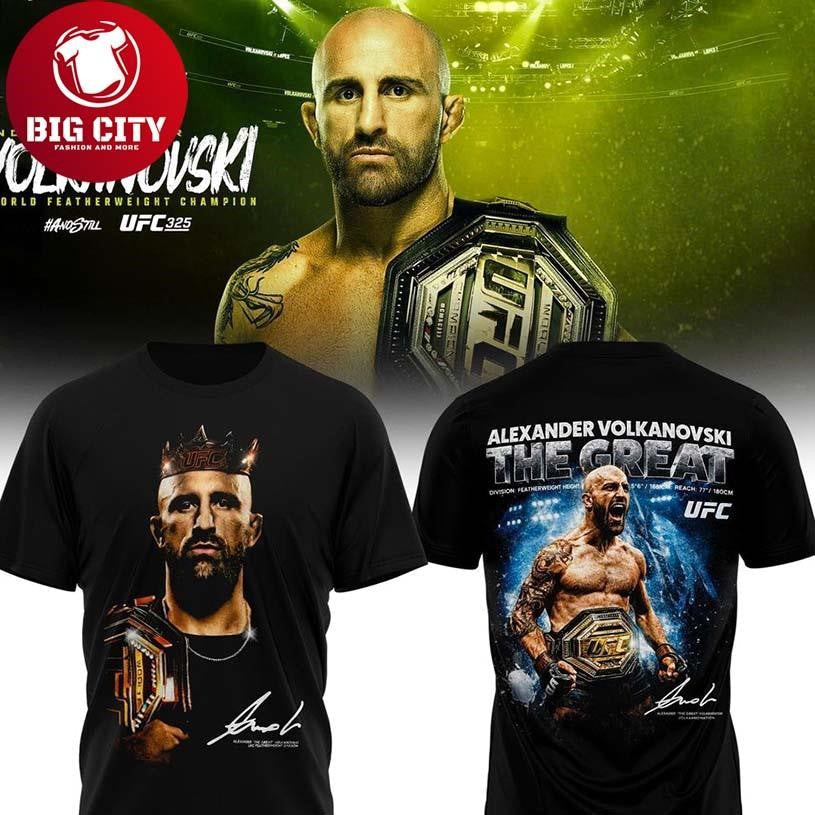 Alexander Volkanovski UFC 325 Featherweight Champion - Adult & Kids T-Shirts, Sweatshirts & Hoodies apparel design preview 1