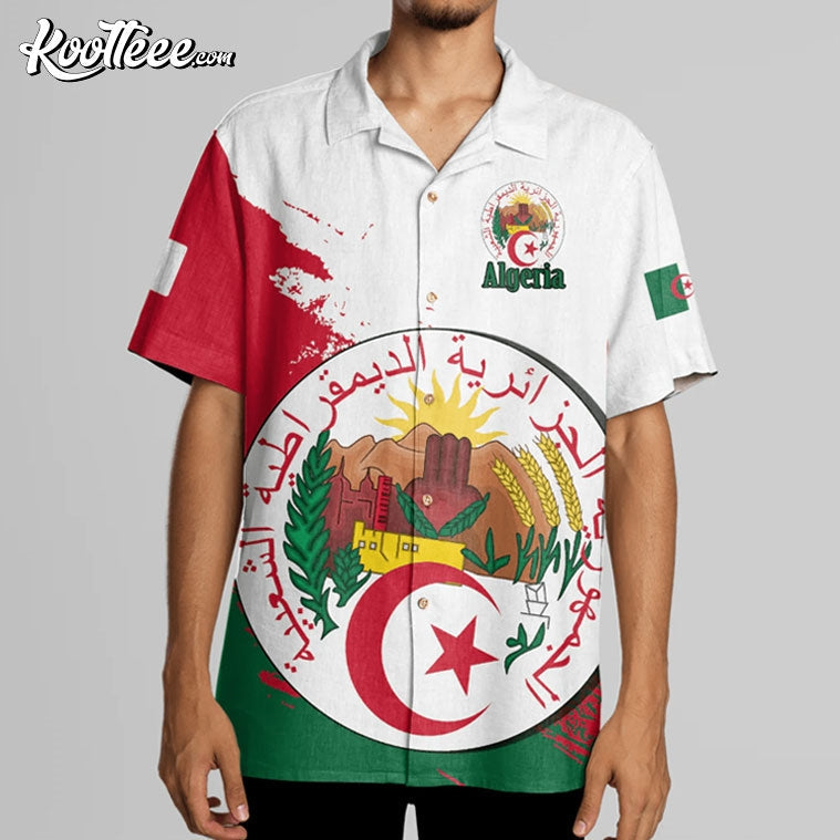 Algeria Emblem Custom Hawaiian - Adult & Kids T-Shirts, Sweatshirts & Hoodies apparel design preview 1