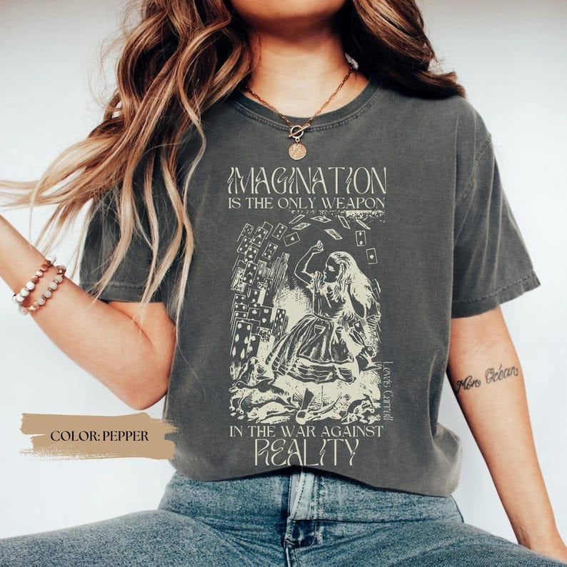 Alice'S Adventures Wonderland Bookish Lewis Carroll - Adult & Kids T-Shirts, Sweatshirts & Hoodies apparel design preview 1