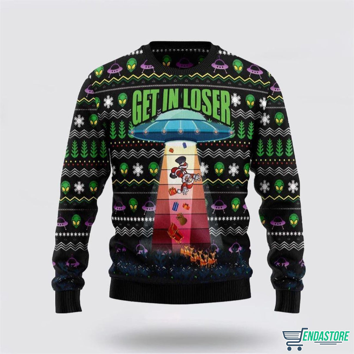 Alien Get In Loser Funny Christmas Gift Xmas 3D Ugly Christmas Sweater - Holiday Gift product image