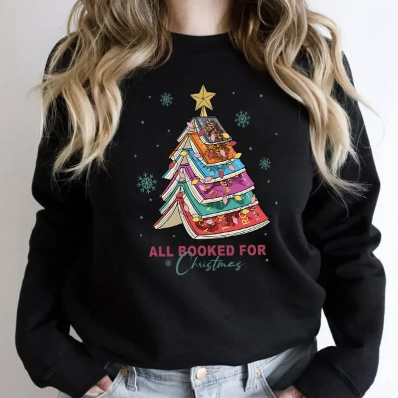 All Booked Librarian Bookworm Book Lovers Full Color - Adult & Kids T-Shirts, Sweatshirts & Hoodies apparel design preview 1