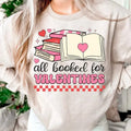 All Booked Valentine Teacher Valentines Sublimation - Adult & Kids T-Shirts, Sweatshirts & Hoodies apparel design preview 1