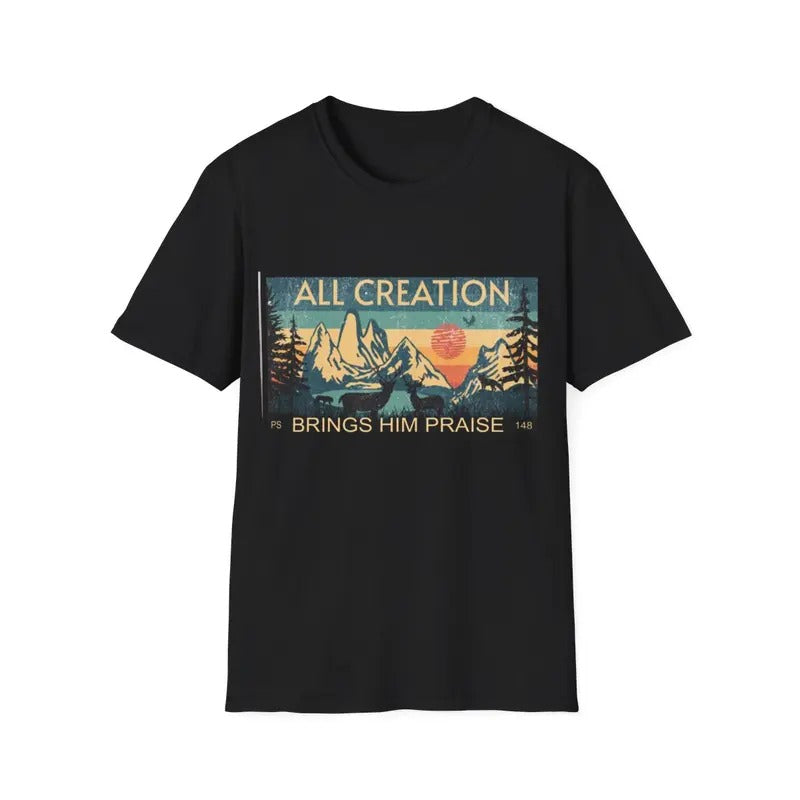 All Creation Brings Him Praise Wild Forest Bible - Adult & Kids T-Shirts, Sweatshirts & Hoodies apparel design preview 1