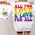 All Love Pride Ally Cutting File Gay LGBTQ Month - Adult & Kids T-Shirts, Sweatshirts & Hoodies apparel design preview 1