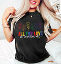 All Love LGBTQ Pride Month Rainbow Flowers Gay Queer - Adult & Kids T-Shirts, Sweatshirts & Hoodies apparel design preview 1