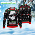 All I Want For Christmas Is Trump Back Ugly Christmas Sweater - Holiday Gift product image