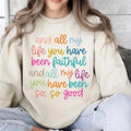 All My Life You Have Been Faithful Bible Verse Jesus - Adult & Kids T-Shirts, Sweatshirts & Hoodies apparel design preview 1