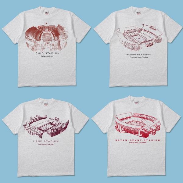 All NCAA College Team Stadium Game Day Football Fan - Adult & Kids T-Shirts, Sweatshirts & Hoodies apparel design preview 1