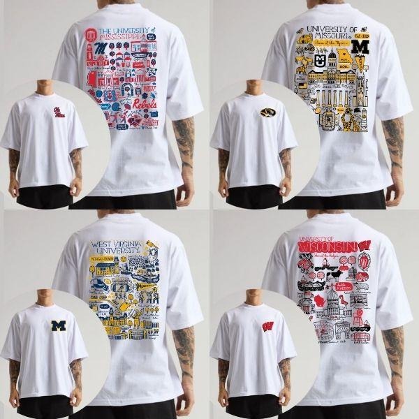 All Team Football Sketched Vintage Throwback Fans - Adult & Kids T-Shirts, Sweatshirts & Hoodies apparel design preview 1