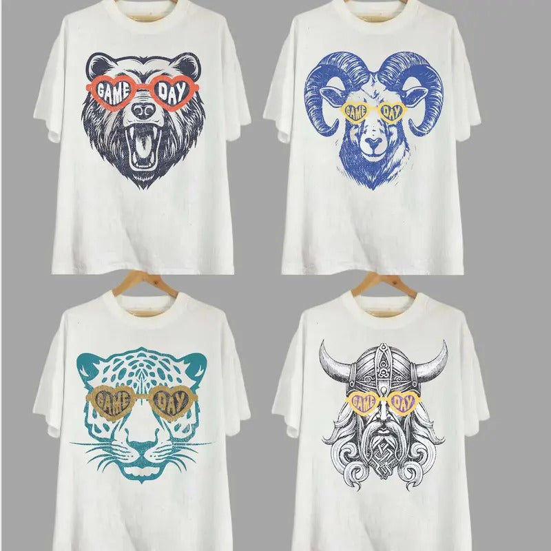 All Teams Football Game Day Retro Inspired Footbal - Adult & Kids T-Shirts, Sweatshirts & Hoodies apparel design preview 1