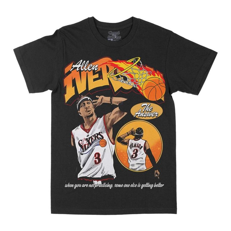 Allen Iverson "Practice" - Adult & Kids T-Shirts, Sweatshirts & Hoodies apparel design preview 1