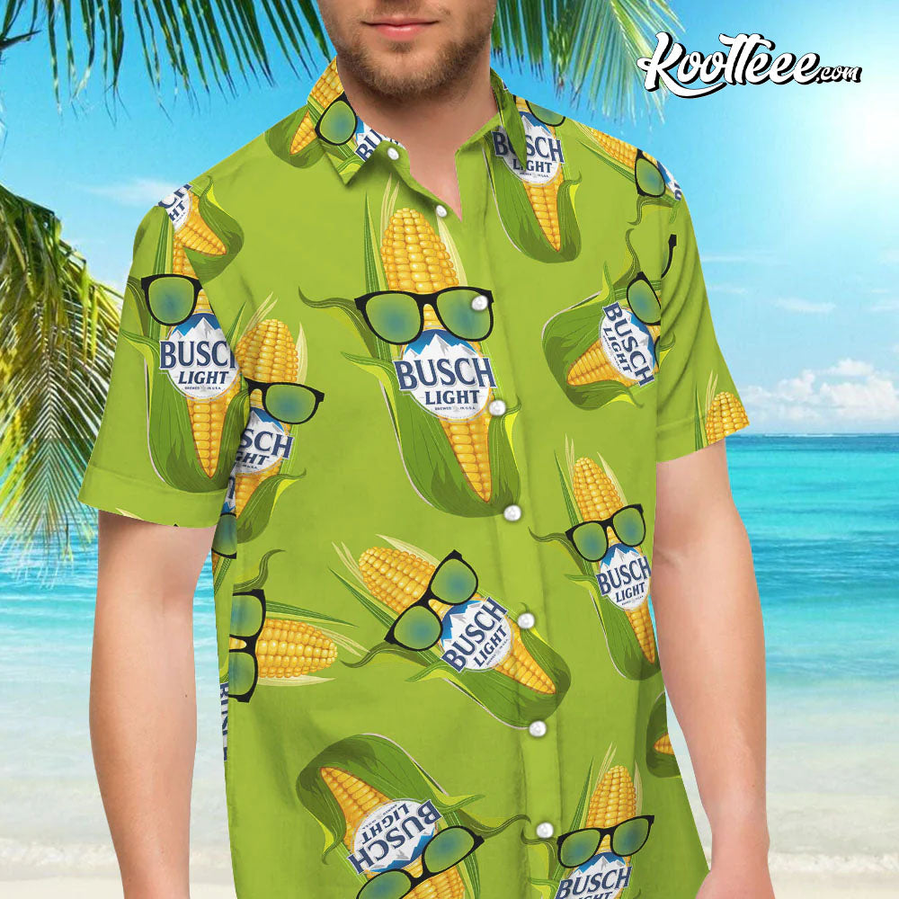 Aloha Busch Light Corn Hawaiian And Shorts - Adult & Kids T-Shirts, Sweatshirts & Hoodies apparel design preview 1