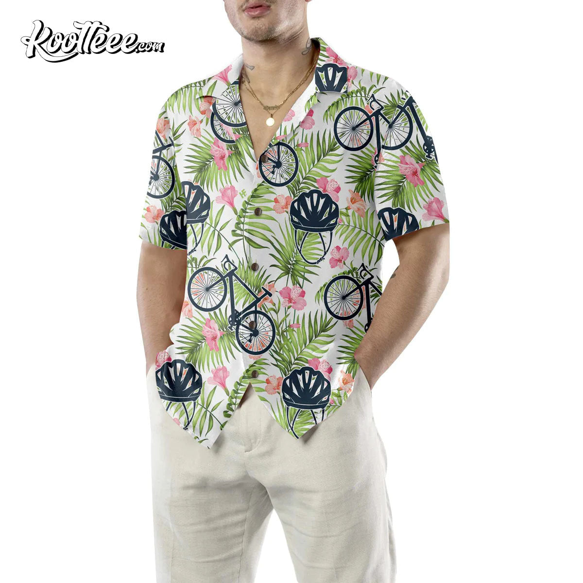 Aloha Cycling Bicycle Hawaiian - Adult & Kids T-Shirts, Sweatshirts & Hoodies apparel design preview 1