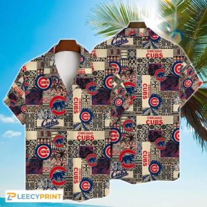 Aloha MLB Chicago Cubs Gift For Baseball Fans - Adult & Kids T-Shirts, Sweatshirts & Hoodies apparel design preview 1
