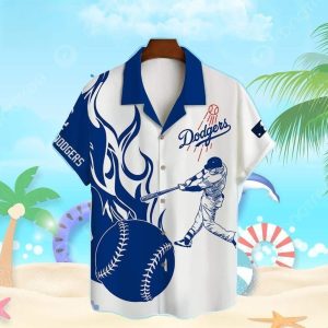 Aloha MLB LA Dodgers Hawaiian Beach Gift For Him - Adult & Kids T-Shirts, Sweatshirts & Hoodies apparel design preview 1