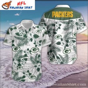 Aloha Spirit Green Bay Packers Hawaiian With Floral - Adult & Kids T-Shirts, Sweatshirts & Hoodies apparel design preview 1