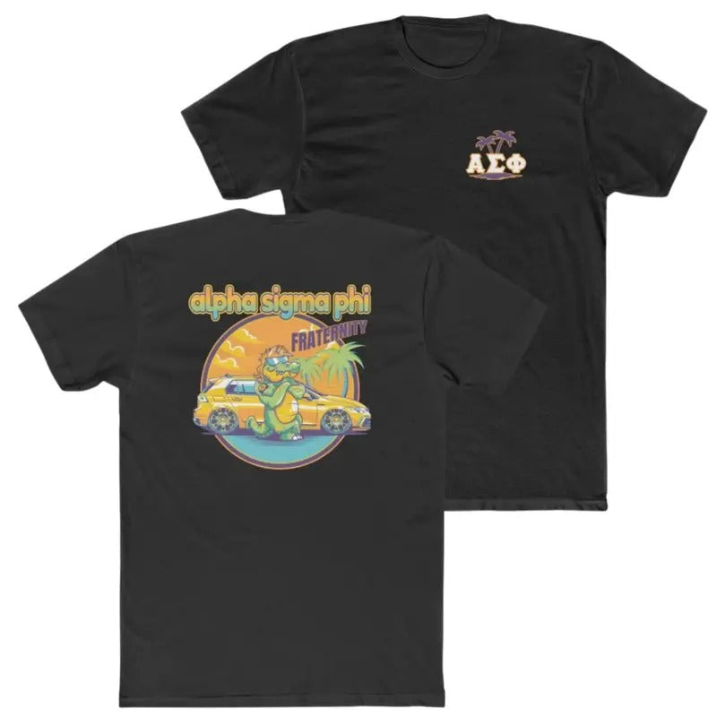 Alpha Sigma Phi Retro Casual - Adult & Kids T-Shirts, Sweatshirts & Hoodies apparel design preview 1