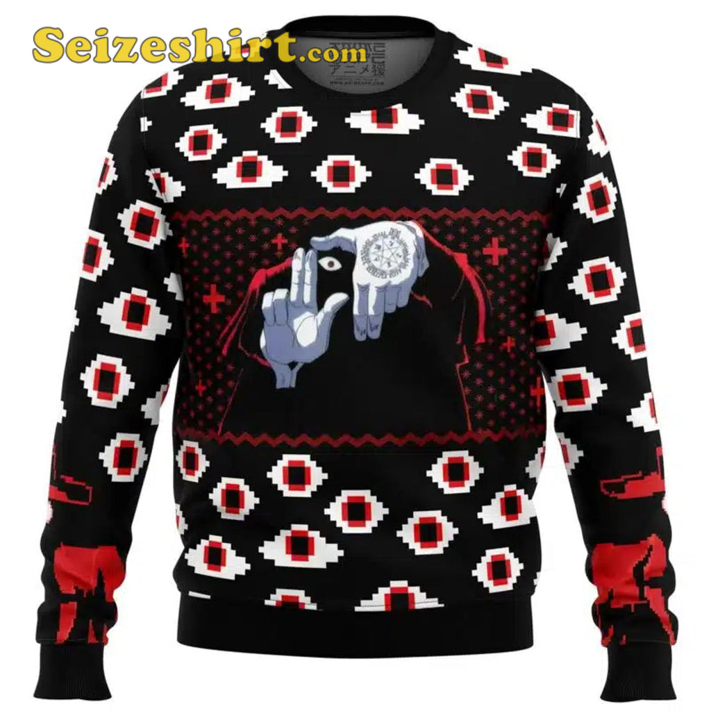 Alucard Eyes Hellsing Ugly Christmas Ugly Christmas Sweater - Holiday Gift product image