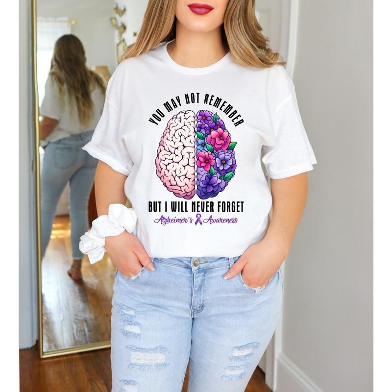 Alzheimer'S Awareness White Grey Fit Inspirational - Adult & Kids T-Shirts, Sweatshirts & Hoodies apparel design preview 1