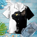 Amazing Black Cat Tropical Hawaiian 131 Aloha Hawaii - Adult & Kids T-Shirts, Sweatshirts & Hoodies apparel design preview 1