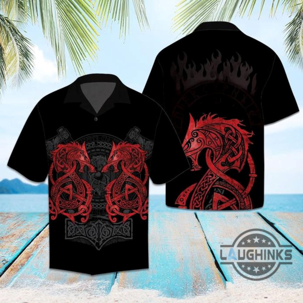 Amazing Viking Dragon Tropical Hawaiian 131 Aloha - Adult & Kids T-Shirts, Sweatshirts & Hoodies apparel design preview 1