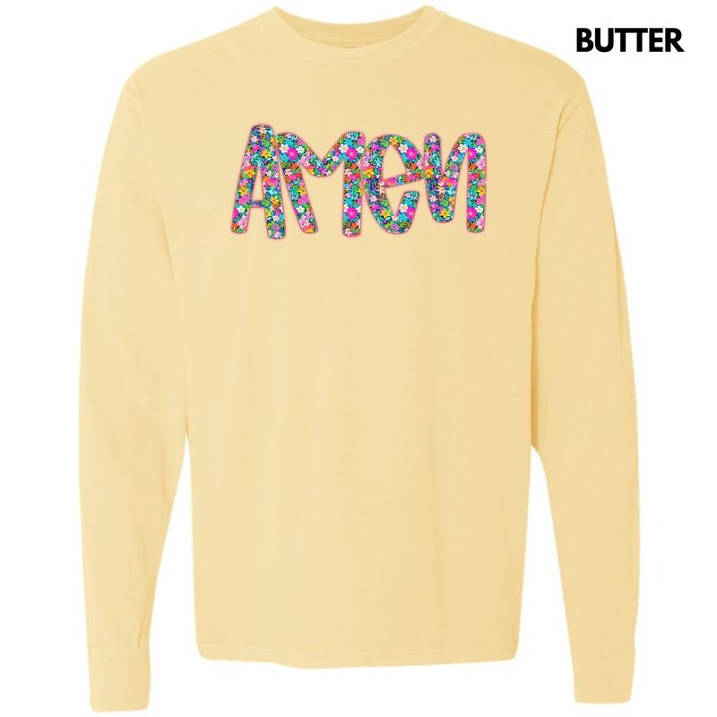 Amen Ditzy Florals Comfort Colors 'NLB' - Adult & Kids T-Shirts, Sweatshirts & Hoodies apparel design preview 1
