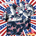 America Independence Day Shark Hawaiian - Adult & Kids T-Shirts, Sweatshirts & Hoodies apparel design preview 1