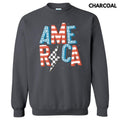 America Lightning Bolt - Adult & Kids T-Shirts, Sweatshirts & Hoodies apparel design preview 1