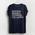 America Needs Childless Cat Funny Kamala Harris - Adult & Kids T-Shirts, Sweatshirts & Hoodies apparel design preview 1