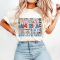 America 4th July Bright Doodle Dalmatian Dots - Adult & Kids T-Shirts, Sweatshirts & Hoodies apparel design preview 1