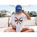 American Coquette USA Bow Crew Neck Short Sleeve - Adult & Kids T-Shirts, Sweatshirts & Hoodies apparel design preview 1