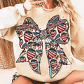 American Girly 4Th July Coquette Girl Memorial Day - Adult & Kids T-Shirts, Sweatshirts & Hoodies apparel design preview 1